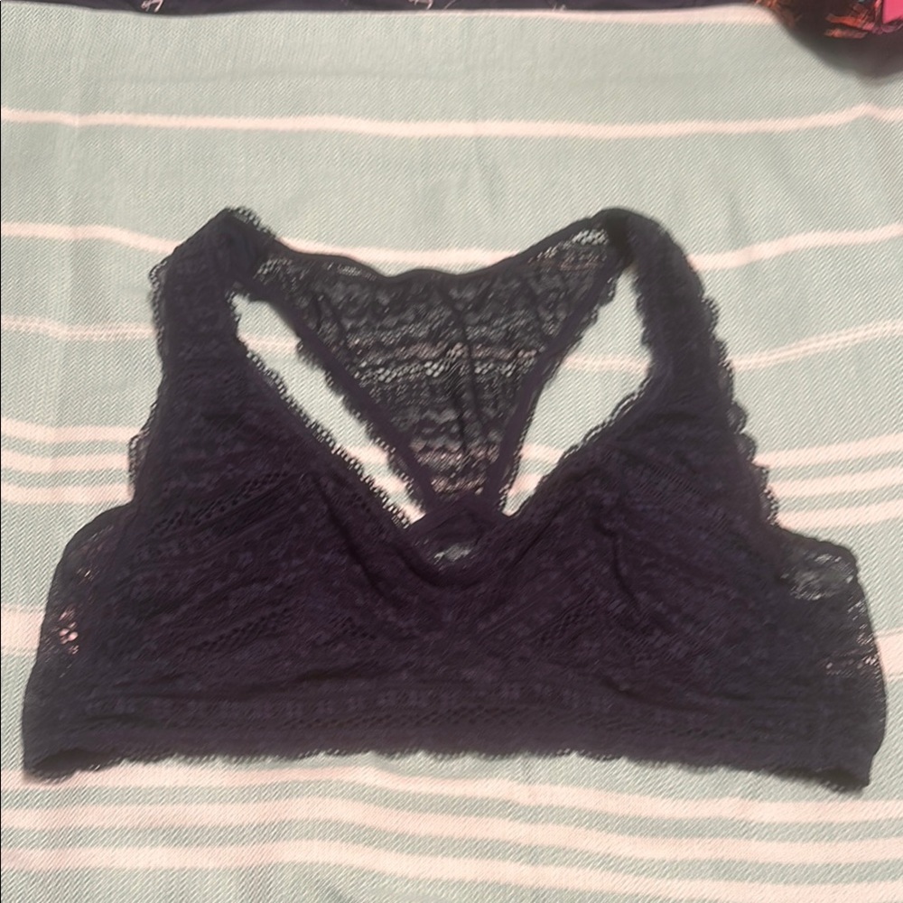 Victoria's Secret Black Racerback Lace Bra